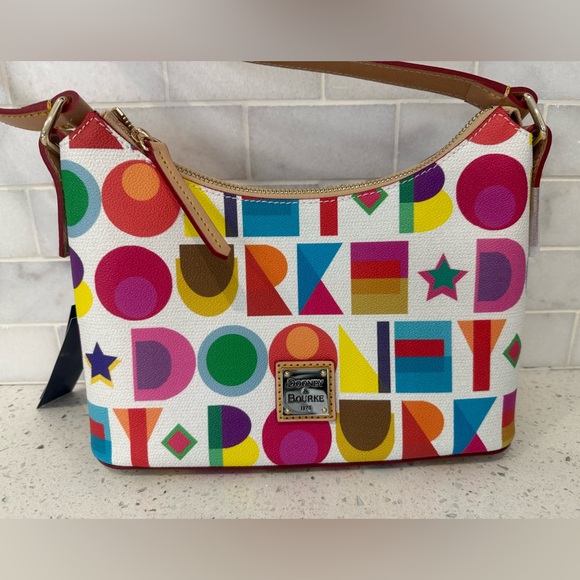 Dooney & Bourke Multicolor Graphic Crossbody Bag - Picture 2 of 10